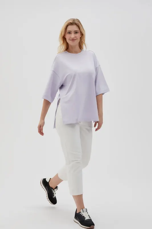 Bluza oversize fioletowa