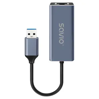 Savio Adapter USB-A do RJ-45 Gigabit Ethernet AK-83