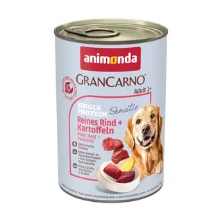 animonda GranCarno Adult Sensitive, 6 x 400 g - Wołowina i ziemniaki