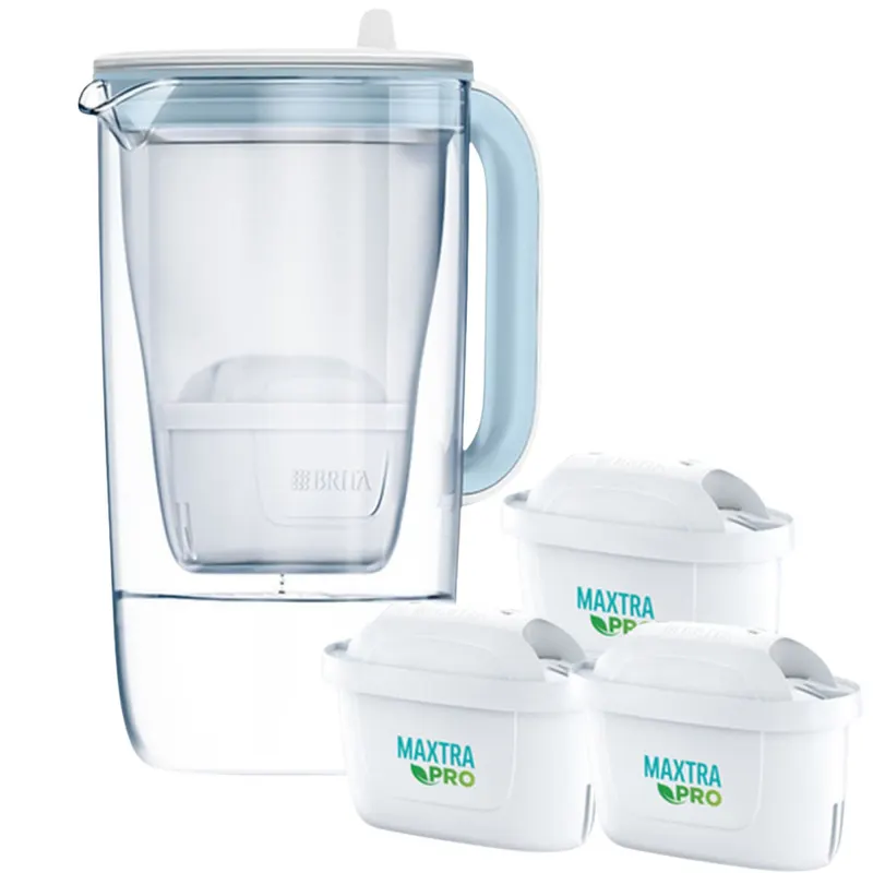 Dzbanek filtrujący Brita Glass Niebieski + 3 wkłady Maxtra Pro Pure Performance