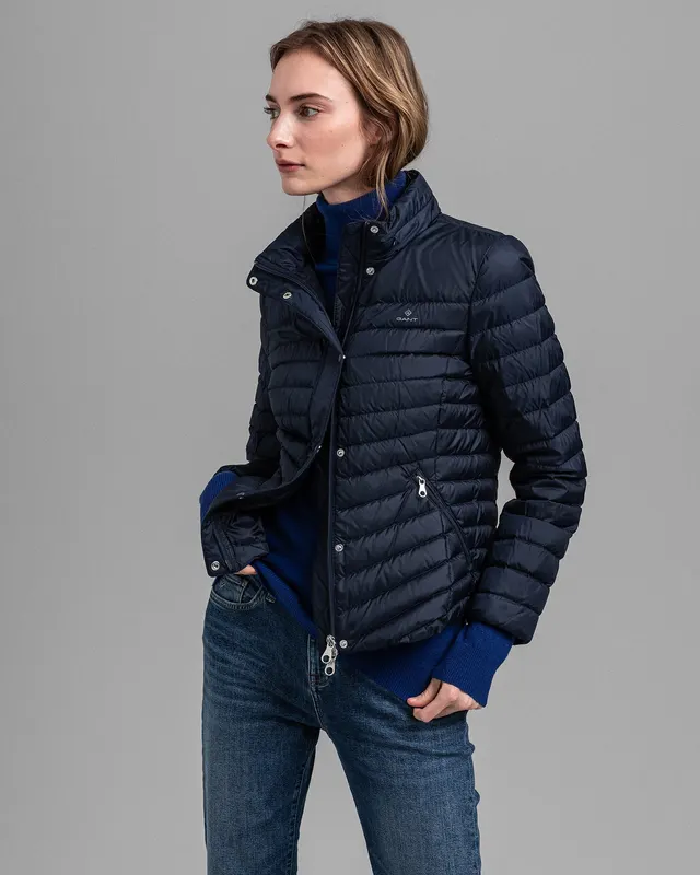 Gant Kurtka Damska Z Nadrukiem Zapinana Na Guziki Z Długim Rękawem Slim Fit