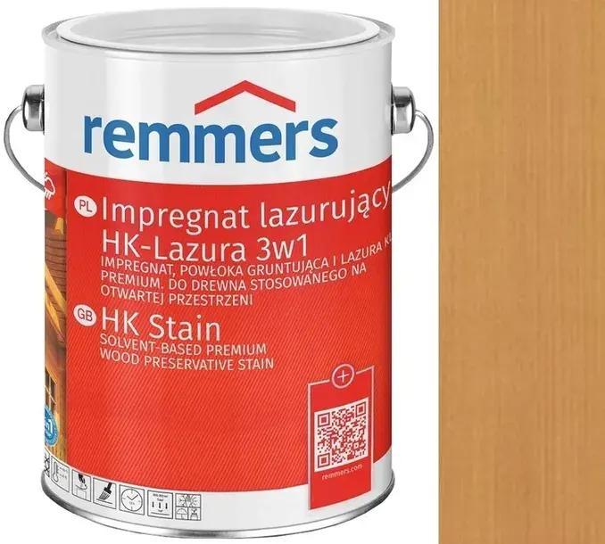 IMPREGNAT LAZURUJĄCY HK-LAZURA 3W1 DĄB JASNY
