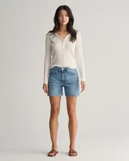 Gant Szorty Damskie Regular Fit Niebieskie