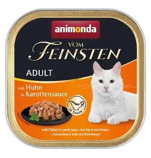 ANIMONDA Vom Feinsten Adult Kurczak w sosie marchewkowym - mokra karma dla kota - 100g