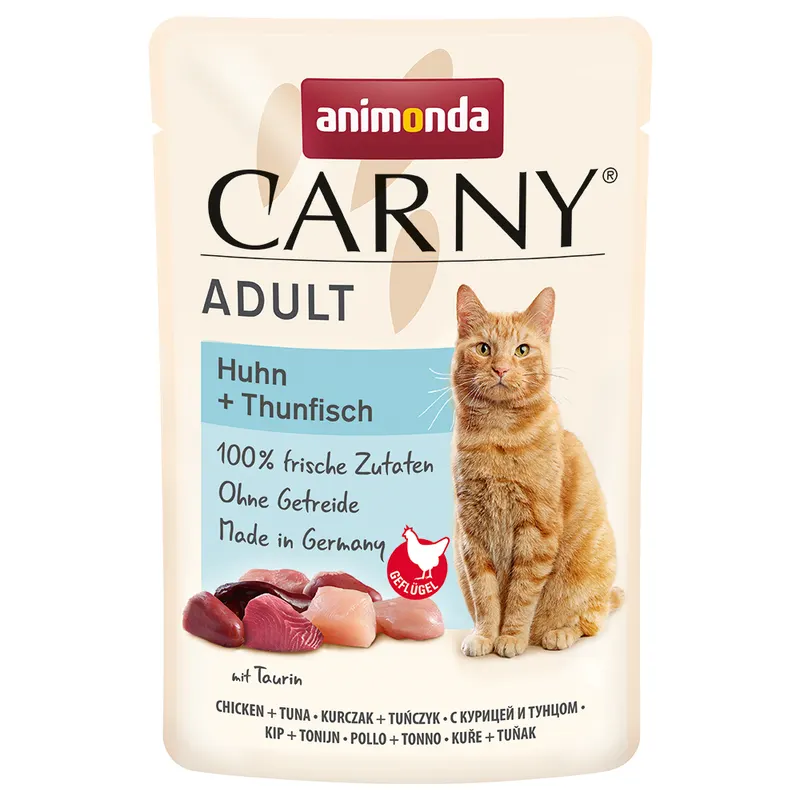 animonda Carny, 12 x 85 g - Kurczak i tuńczyk