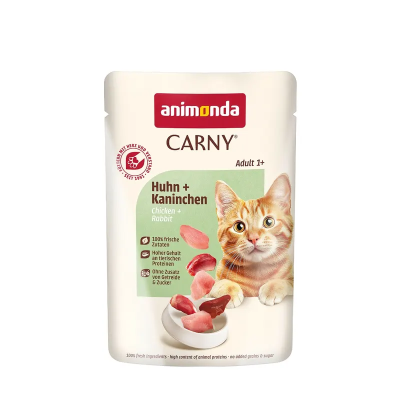 ANIMONDA Carny Adult Kurczak i królik - mokra karma dla kota - 85g