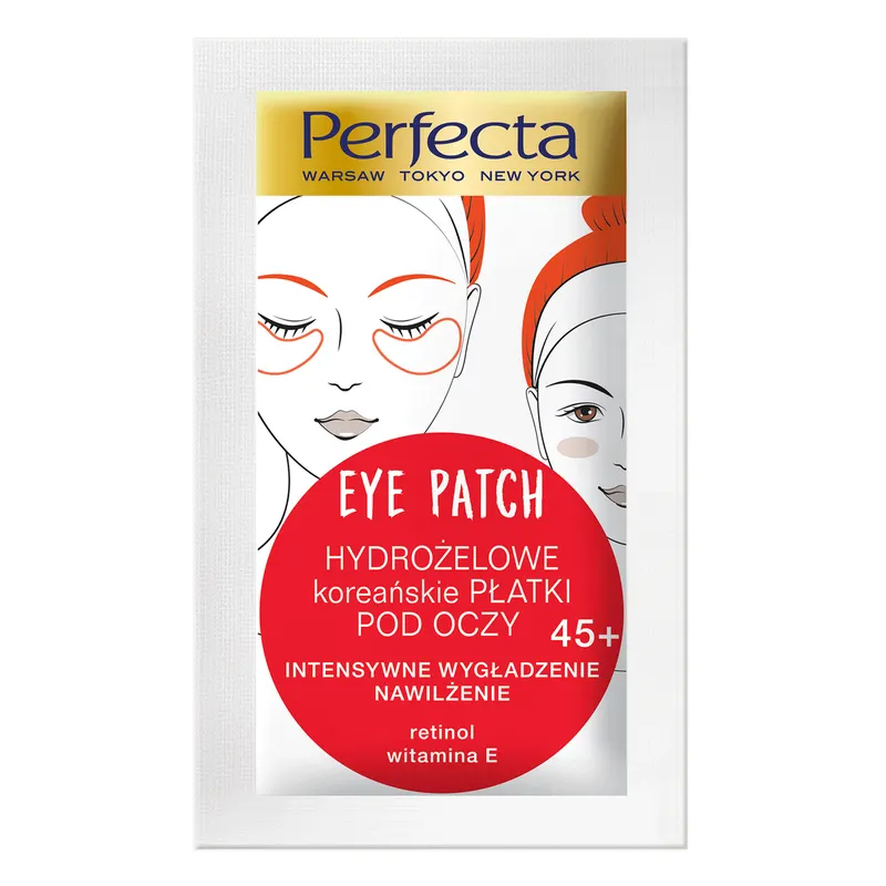 Perfecta Eye Patch koreańskie hydrożelowe płatki pod oczy z witaminą E, aloesem i zieloną herbatą