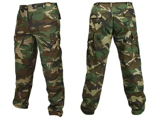 Spodnie męskie bojówki wojskowe taktyczne Mil-Tec Rip-Stop Bdu Woodland XXL