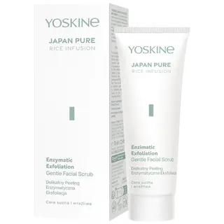 Yoskine Japan Pure Rice Infusion delikatny peeling enzymatyczny z papainą, fermentem ryżowym, fermentem dyniowym i masłem shea 75 ml