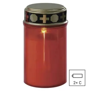 Świeczka cmentarna LED czujnik zmierzchu IP44
