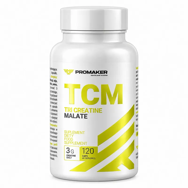 Promaker TCM Tri Creatine Malate 120 kaps. - Jabłczan Kreatyny