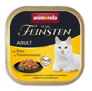 ANIMONDA Vom Feinsten Adult Indyk w pomidorowym sosie - mokra karma dla kota - 100g
