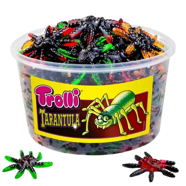 Trolli żelki Tarantule Pająki żelka Halloween 75 szt