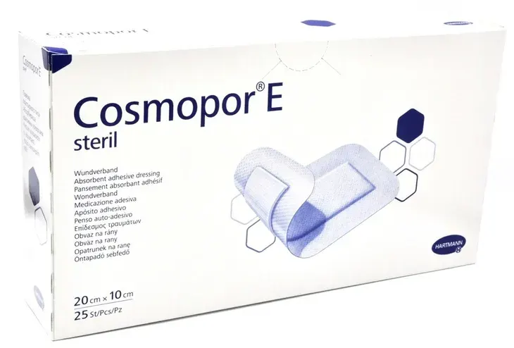 Opatrunki jałowe Hartmann Cosmopor E 35x10 cm 25 sztuk