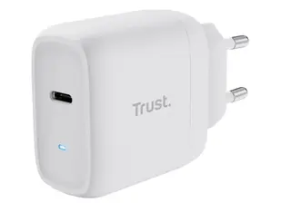 Trust Ładowarka biała MAXO 45W USB-C GaN dla Samsung