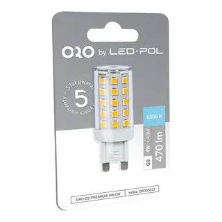 Żarówka ORO-G9-PREMIUM-4W-CW