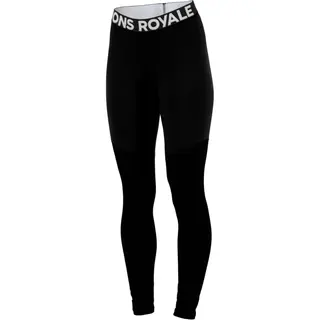 Mons Royale Cascade Merino Base Layer Legging, kalesony narciarskie, damskie, czarne