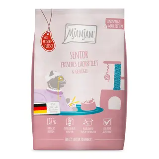 MjAMjAM Knusprige Mahlzeiten Senior, łosoś i drób - 1,5 kg