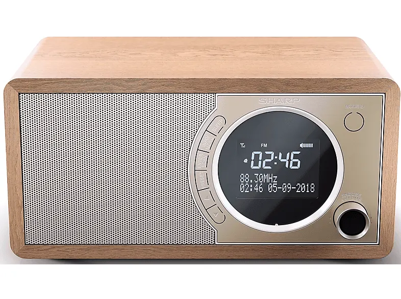 Radio SHARP DR-450 Brązowy