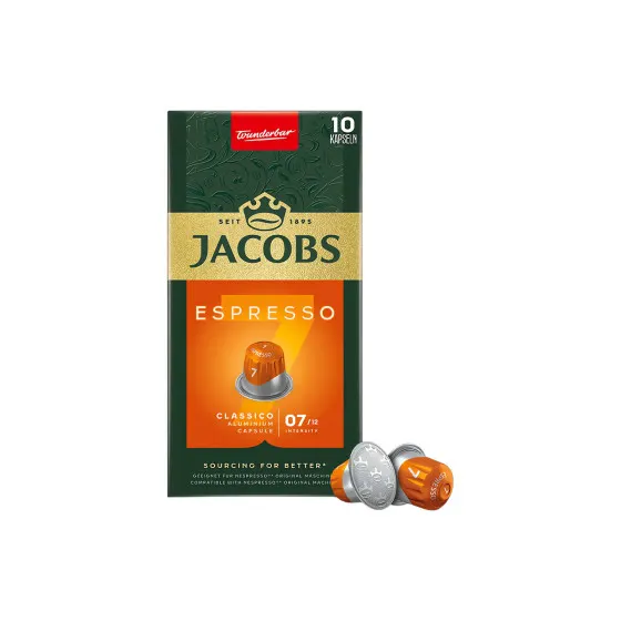 Jacobs Espresso Classico kawa w kapsułkach do ekspresów Nespresso®, 10 szt.