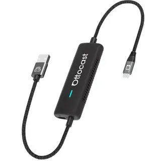 Adapter samochodowy Ottocast Mirror Touch Wireless CA450-T Android CarPlay czarny