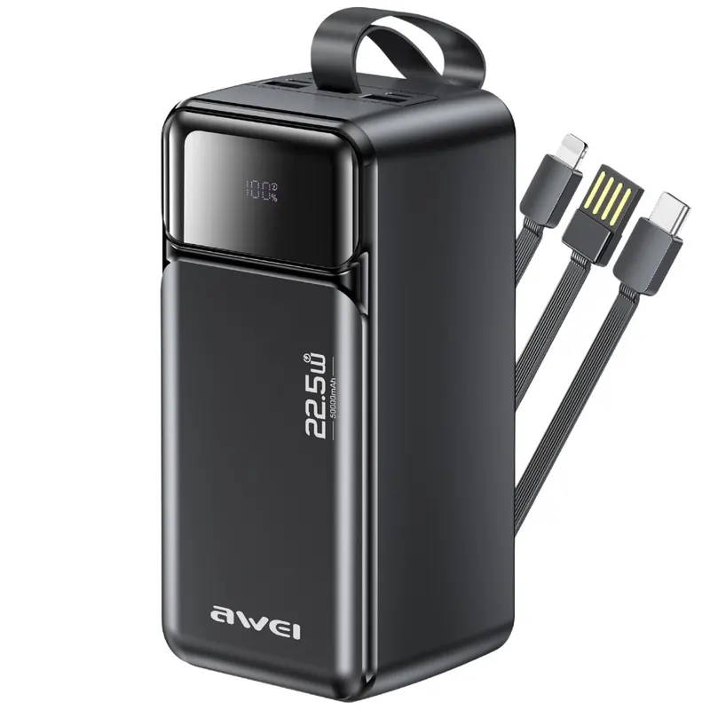 AWEI Powerbank 50000mAh 22,5W PA-107 PD 3xUSB