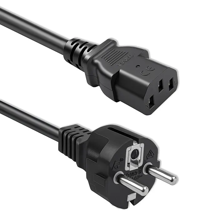 Qoltec Kabel zasilający SCHUKO CEE 7/7 (E/F) | IEC C13 | 3x1.0mm2 | Czysta miedź Cu | 1.5m