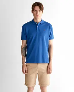 Gant Męski Granatowy Polo O Regularnym Kroju W Paski