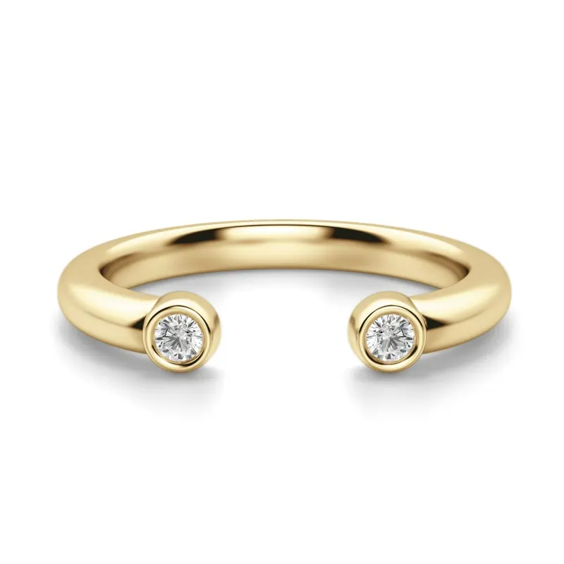 Obrączka Ślubna Quest Laboratoryjny Diament 585 Żółte Złoto (14K)