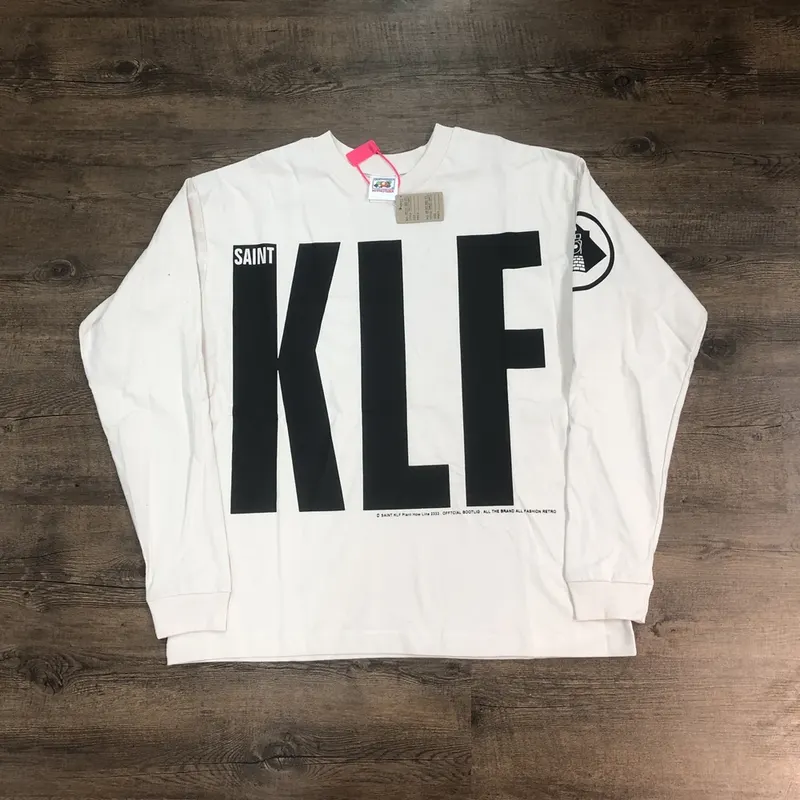 SAINT OF MICHAEL 1:1 Fashion American Style Casual Streetwear Long Sleeves Tee Loose Oversized Tops Vintage T Shirt Men
