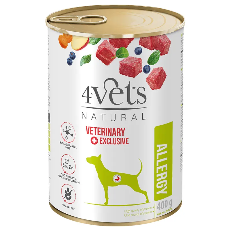 4Vets Natural Allergy  - 12 x 400 g