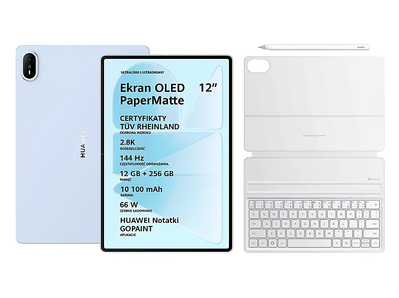 Tablet HUAWEI MatePad Air 12 Wi-Fi 12GB 256GB Niebieski + klawiatura rysik