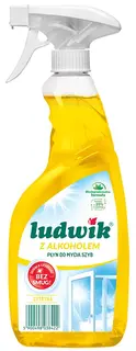 Płyn do mycia szyb Ludwik cytrynowy z alkoholem 600 ml