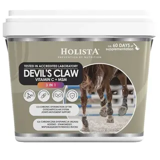 HOLISTA EQUINE DEVIL'S CLAW 3w1 Czarci Pazur dla Koni Kuców na Stawy 1000g