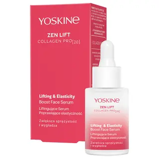 Yoskine Zen Lift Collagen PRO [20] liftingujące serum do twarzy z glutationem, GABA, kofeiną, peptydami i kwasem hialuronowym 30 ml