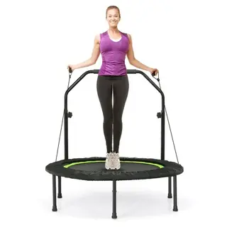 Składana mini trampolina z taśmami oporowymi Trampolina fitness Regulacja
