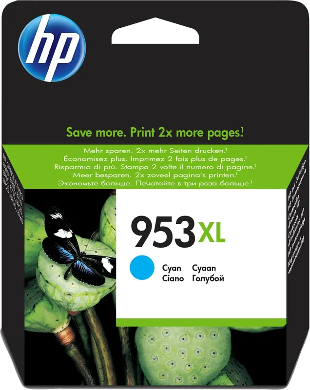 HP 953XL Błękitny Tusz Officejet Pro F6U16AE