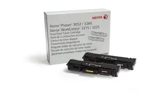 Xerox Toner dwupak BLACK 2x3.0k do Phaser3052/3260 WC3215/3225