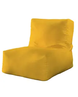 Pufo-fotel Poppy kolor żółty tkanina strukturalna