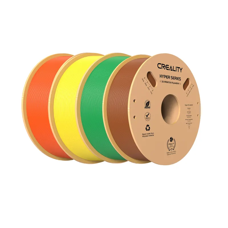 Filament Creality Hyper-PLA 4 kg – żółty / pomarańczowy / zielony / brązowy