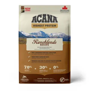Acana Highest Protein wołowina, jagnięcina i pstrąg - 6 kg