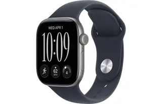 Smartwatch Apple Watch Series 12 GPS 42mm aluminium gwiezdna szarość + pasek sportowy granatowy S/M