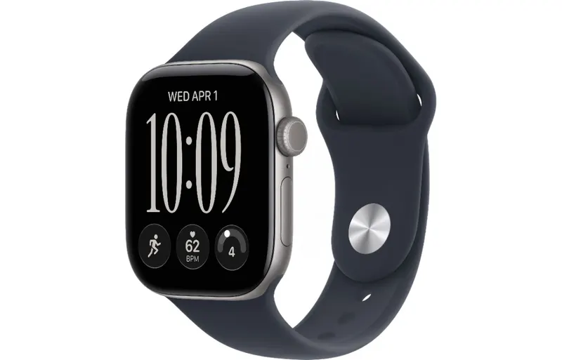 Smartwatch Apple Watch Series 12 GPS 42mm aluminium gwiezdna szarość + pasek sportowy granatowy S/M