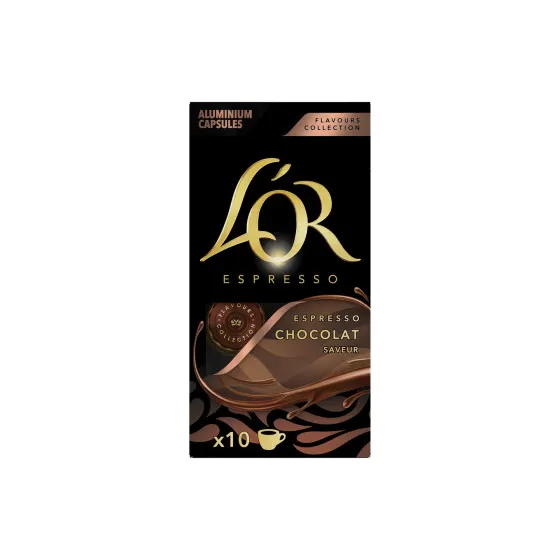 Kawa w kapsułkach L'OR Chocolat do ekspresów Nespresso®, 10 szt.