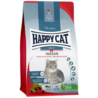 Happy Cat Indoor Adult, wołowina alpejska - 4 kg