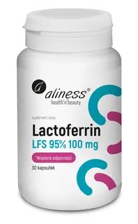 Aliness Lactoferrin LFS 95% 100mg Suplement Diety 30 Kapsułek