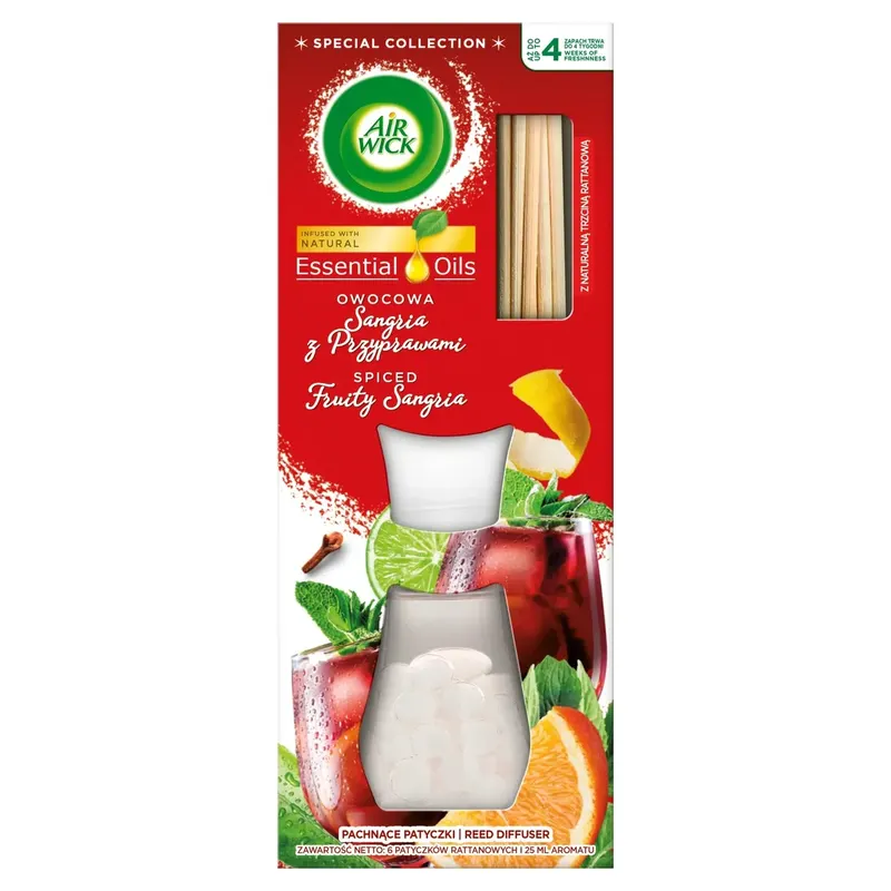 Air Wick Patyczki Zapachowe Owocowa Sangria z Przyprawami