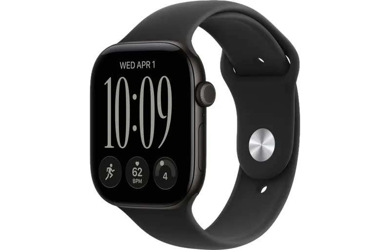 Smartwatch Apple Watch Series 12 GPS 46mm aluminium czarny + pasek sportowy czarny S/M