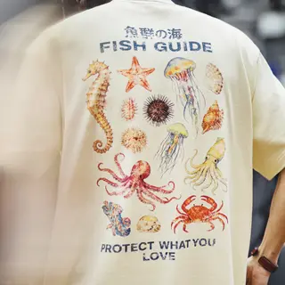 Maden 2026 New American Retro Washed Print T-shirt Men Loose Heavyweight Cotton Short Sleeve White Casual Summer Tops Clothes