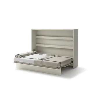 Półkotapczan poziomy BC-04 Bed Concept | 140x200 cm | Kaszmir | składany | funkcjonalny | oszczędność przestrzeni